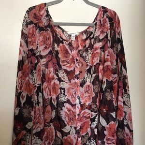 3X Croft & Barrow Pink Floral Top